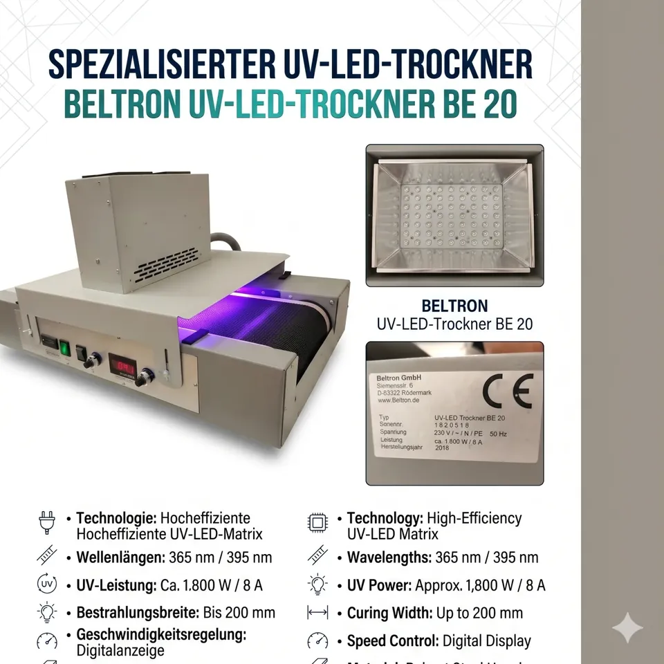 Beltron GmbH / UV-LED Trockner BE 20, BE 20, 2018