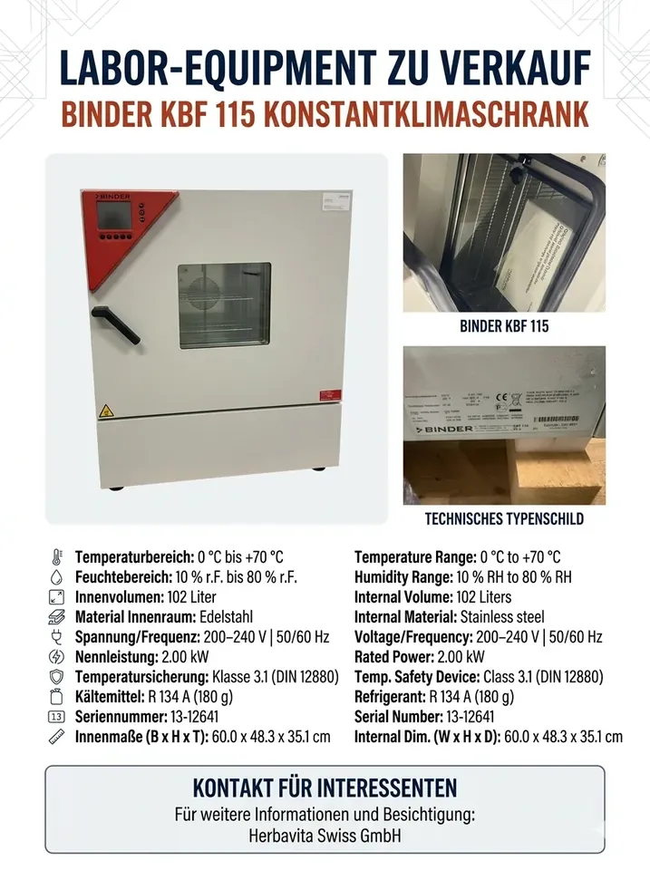 BINDER KBF 115 (E5.2)