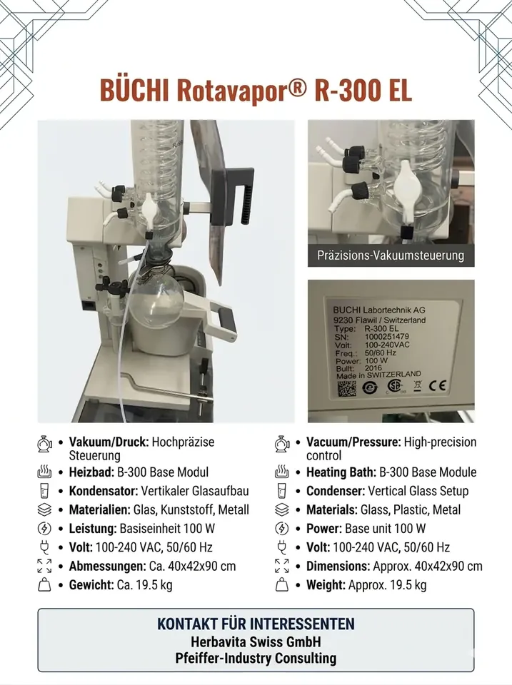 BUCHI / Rotavapor R-300 EL, 11R300 / 11SR300251VS01, 2016