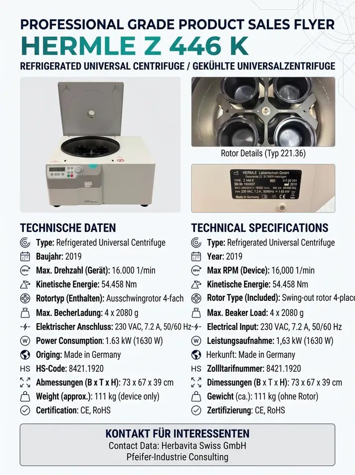 HERMLE Labortechnik / Z 446 K, 2019