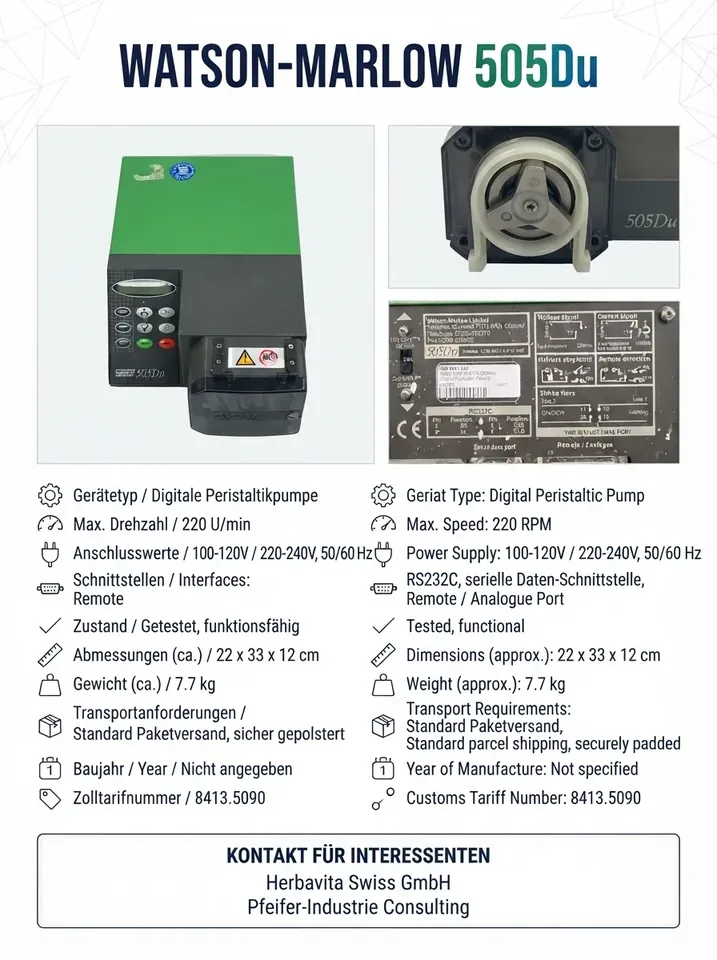 Watson-Marlow 505Du, 564.841.000