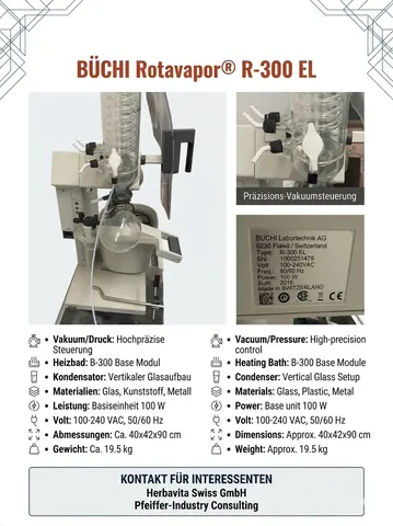 BUCHI / Rotavapor R-300 EL, 11R300 / 11SR300251VS01, 2016