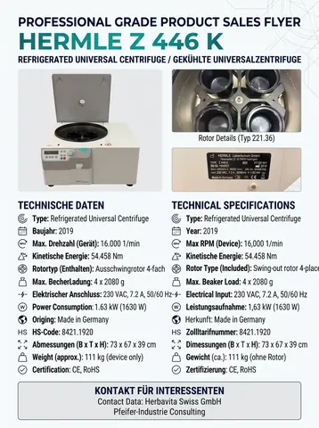 HERMLE Labortechnik / Z 446 K, 2019